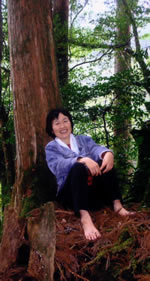 松浦幸子の写真(屋久島の森で)